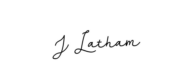Make a beautiful signature design for name J Latham. With this signature (BallpointsItalic-DORy9) style, you can create a handwritten signature for free. J Latham signature style 11 images and pictures png