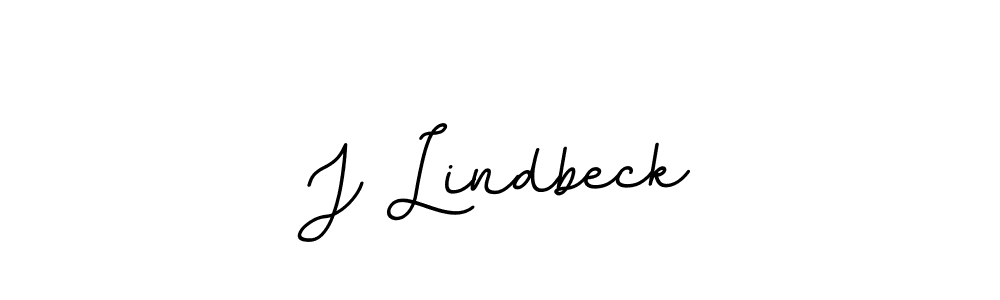 How to make J Lindbeck name signature. Use BallpointsItalic-DORy9 style for creating short signs online. This is the latest handwritten sign. J Lindbeck signature style 11 images and pictures png