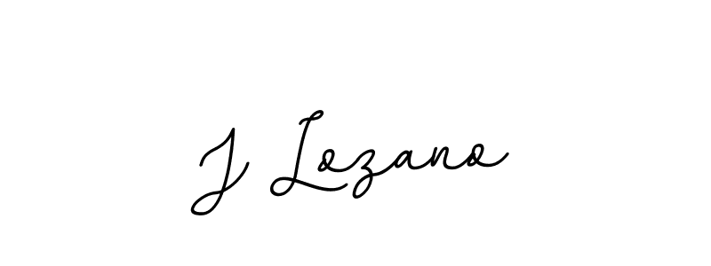 Make a beautiful signature design for name J Lozano. With this signature (BallpointsItalic-DORy9) style, you can create a handwritten signature for free. J Lozano signature style 11 images and pictures png