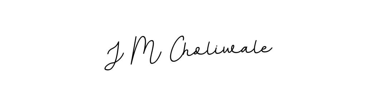 J M Choliwale stylish signature style. Best Handwritten Sign (BallpointsItalic-DORy9) for my name. Handwritten Signature Collection Ideas for my name J M Choliwale. J M Choliwale signature style 11 images and pictures png