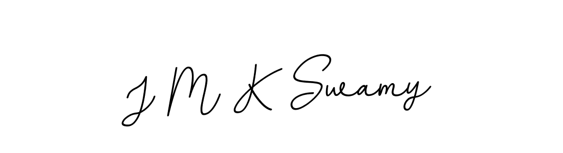 How to make J M K Swamy name signature. Use BallpointsItalic-DORy9 style for creating short signs online. This is the latest handwritten sign. J M K Swamy signature style 11 images and pictures png