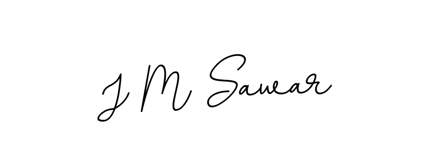 Make a beautiful signature design for name J M Sawar. With this signature (BallpointsItalic-DORy9) style, you can create a handwritten signature for free. J M Sawar signature style 11 images and pictures png