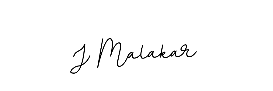 Create a beautiful signature design for name J Malakar. With this signature (BallpointsItalic-DORy9) fonts, you can make a handwritten signature for free. J Malakar signature style 11 images and pictures png