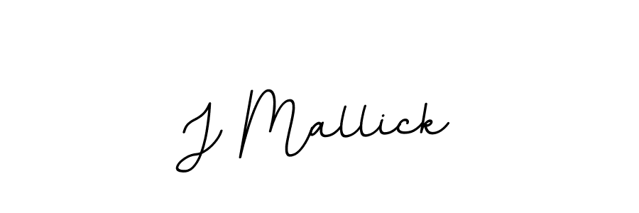 Use a signature maker to create a handwritten signature online. With this signature software, you can design (BallpointsItalic-DORy9) your own signature for name J Mallick. J Mallick signature style 11 images and pictures png
