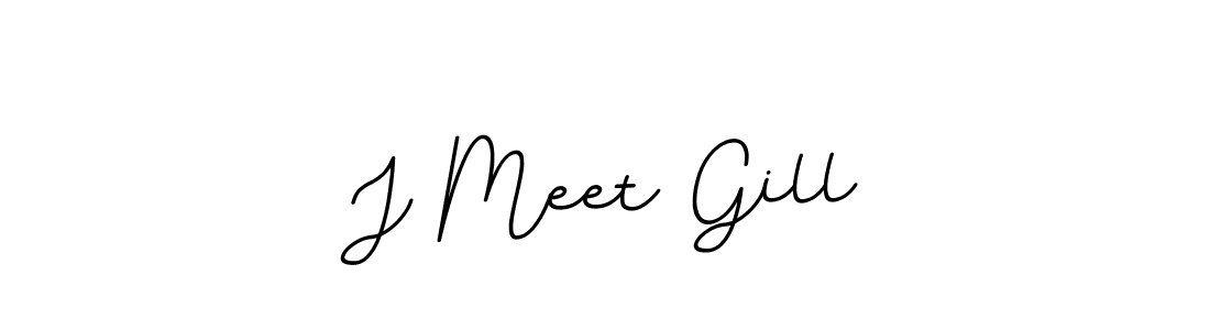 Create a beautiful signature design for name J Meet Gill. With this signature (BallpointsItalic-DORy9) fonts, you can make a handwritten signature for free. J Meet Gill signature style 11 images and pictures png