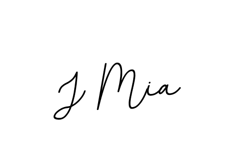 Design your own signature with our free online signature maker. With this signature software, you can create a handwritten (BallpointsItalic-DORy9) signature for name J Mia. J Mia signature style 11 images and pictures png