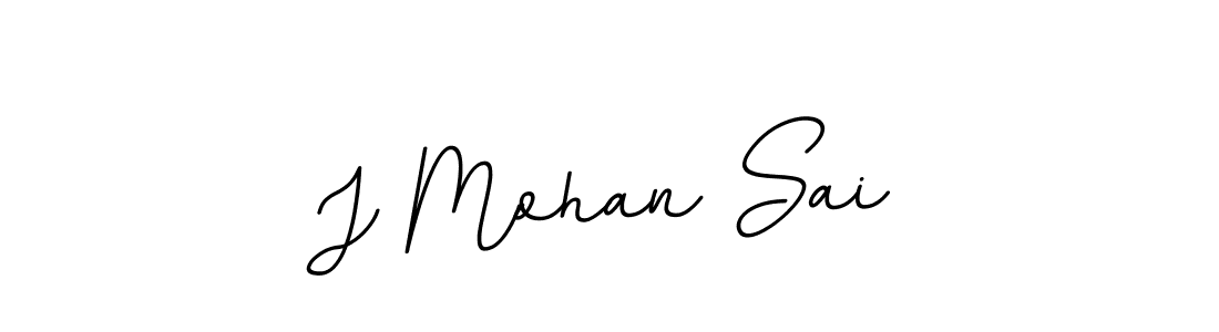 The best way (BallpointsItalic-DORy9) to make a short signature is to pick only two or three words in your name. The name J Mohan Sai include a total of six letters. For converting this name. J Mohan Sai signature style 11 images and pictures png