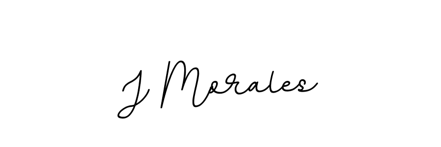 How to make J Morales name signature. Use BallpointsItalic-DORy9 style for creating short signs online. This is the latest handwritten sign. J Morales signature style 11 images and pictures png