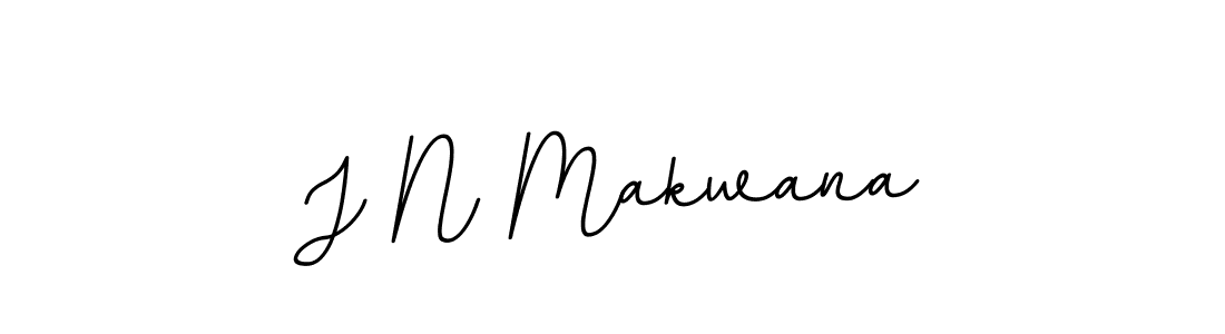 Design your own signature with our free online signature maker. With this signature software, you can create a handwritten (BallpointsItalic-DORy9) signature for name J N Makwana. J N Makwana signature style 11 images and pictures png