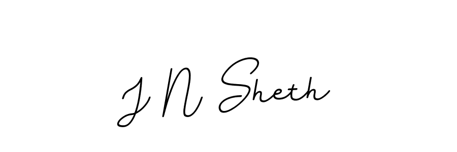 Create a beautiful signature design for name J N Sheth. With this signature (BallpointsItalic-DORy9) fonts, you can make a handwritten signature for free. J N Sheth signature style 11 images and pictures png