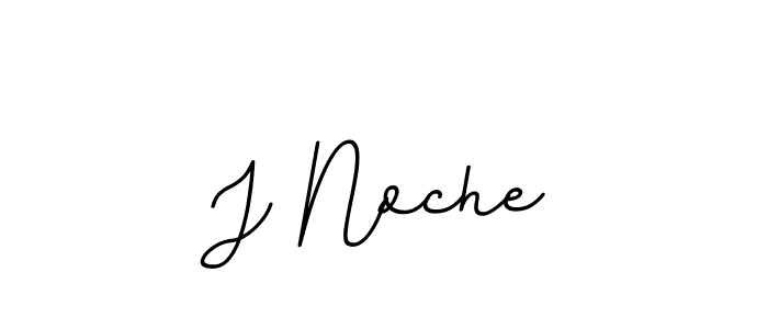 Design your own signature with our free online signature maker. With this signature software, you can create a handwritten (BallpointsItalic-DORy9) signature for name J Noche. J Noche signature style 11 images and pictures png