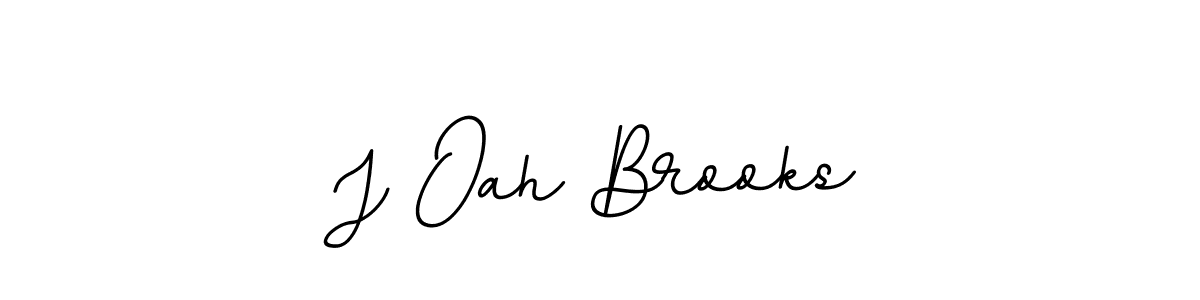 Make a beautiful signature design for name J Oah Brooks. With this signature (BallpointsItalic-DORy9) style, you can create a handwritten signature for free. J Oah Brooks signature style 11 images and pictures png