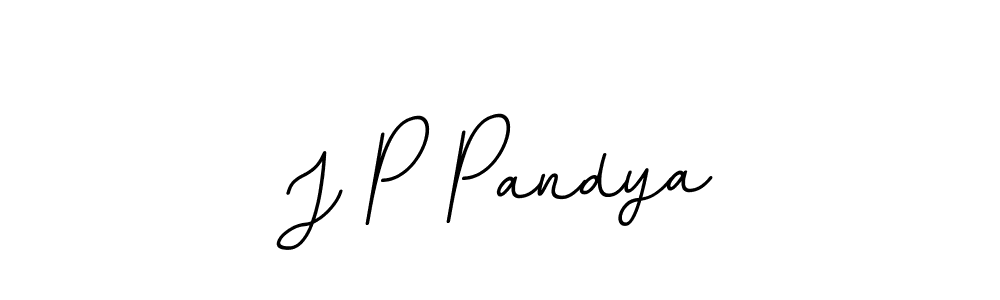 J P Pandya stylish signature style. Best Handwritten Sign (BallpointsItalic-DORy9) for my name. Handwritten Signature Collection Ideas for my name J P Pandya. J P Pandya signature style 11 images and pictures png