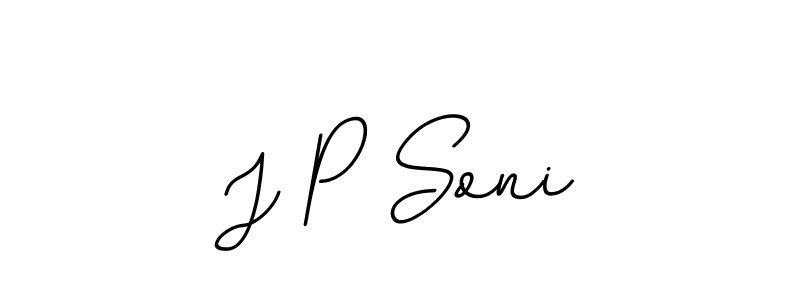 Create a beautiful signature design for name J P Soni. With this signature (BallpointsItalic-DORy9) fonts, you can make a handwritten signature for free. J P Soni signature style 11 images and pictures png