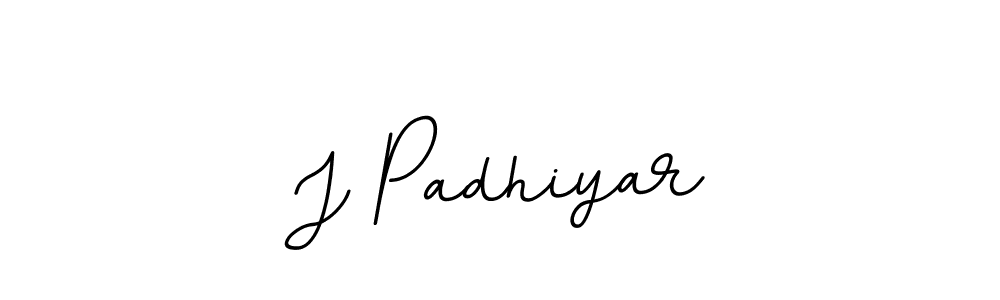 The best way (BallpointsItalic-DORy9) to make a short signature is to pick only two or three words in your name. The name J Padhiyar include a total of six letters. For converting this name. J Padhiyar signature style 11 images and pictures png
