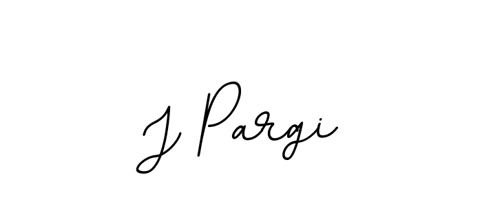 Create a beautiful signature design for name J Pargi. With this signature (BallpointsItalic-DORy9) fonts, you can make a handwritten signature for free. J Pargi signature style 11 images and pictures png
