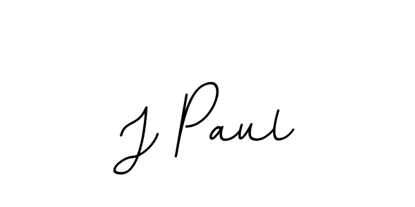 Make a beautiful signature design for name J Paul. With this signature (BallpointsItalic-DORy9) style, you can create a handwritten signature for free. J Paul signature style 11 images and pictures png