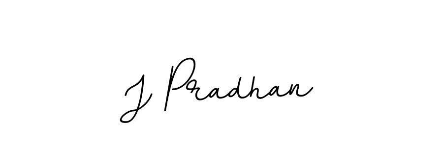 Use a signature maker to create a handwritten signature online. With this signature software, you can design (BallpointsItalic-DORy9) your own signature for name J Pradhan. J Pradhan signature style 11 images and pictures png