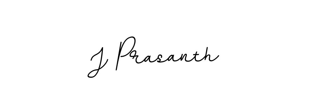 Make a beautiful signature design for name J Prasanth. With this signature (BallpointsItalic-DORy9) style, you can create a handwritten signature for free. J Prasanth signature style 11 images and pictures png