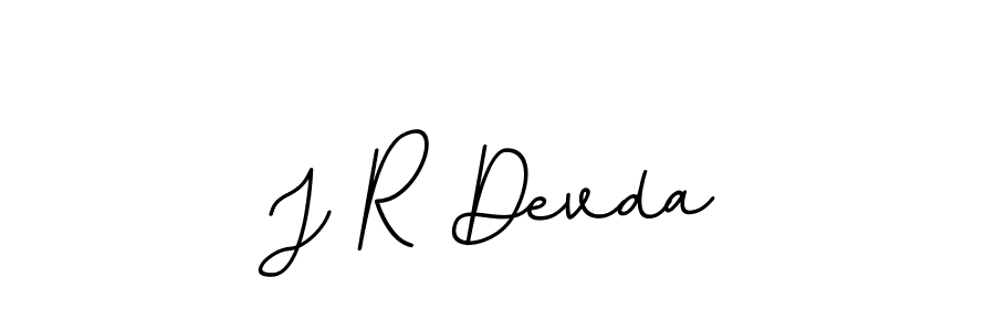 Create a beautiful signature design for name J R Devda. With this signature (BallpointsItalic-DORy9) fonts, you can make a handwritten signature for free. J R Devda signature style 11 images and pictures png