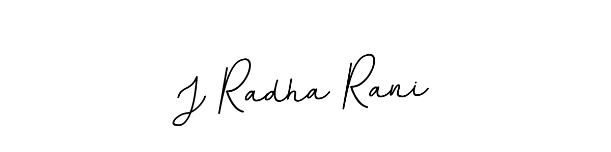 Use a signature maker to create a handwritten signature online. With this signature software, you can design (BallpointsItalic-DORy9) your own signature for name J Radha Rani. J Radha Rani signature style 11 images and pictures png