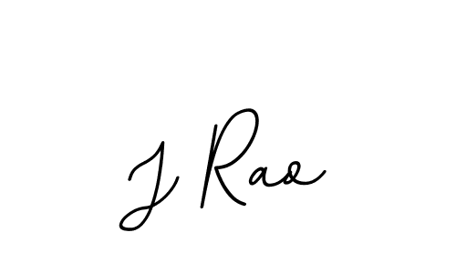 Design your own signature with our free online signature maker. With this signature software, you can create a handwritten (BallpointsItalic-DORy9) signature for name J Rao. J Rao signature style 11 images and pictures png