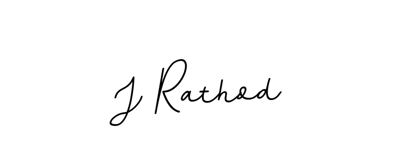 How to make J Rathod name signature. Use BallpointsItalic-DORy9 style for creating short signs online. This is the latest handwritten sign. J Rathod signature style 11 images and pictures png