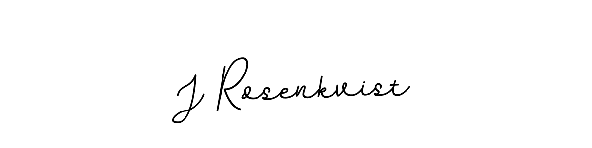 Make a beautiful signature design for name J Rosenkvist. With this signature (BallpointsItalic-DORy9) style, you can create a handwritten signature for free. J Rosenkvist signature style 11 images and pictures png