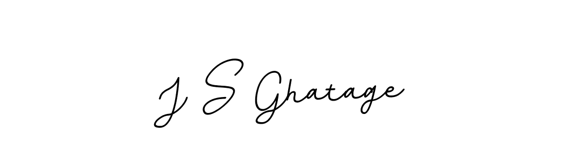 Make a beautiful signature design for name J S Ghatage. With this signature (BallpointsItalic-DORy9) style, you can create a handwritten signature for free. J S Ghatage signature style 11 images and pictures png