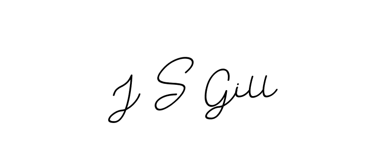 How to make J S Gill name signature. Use BallpointsItalic-DORy9 style for creating short signs online. This is the latest handwritten sign. J S Gill signature style 11 images and pictures png