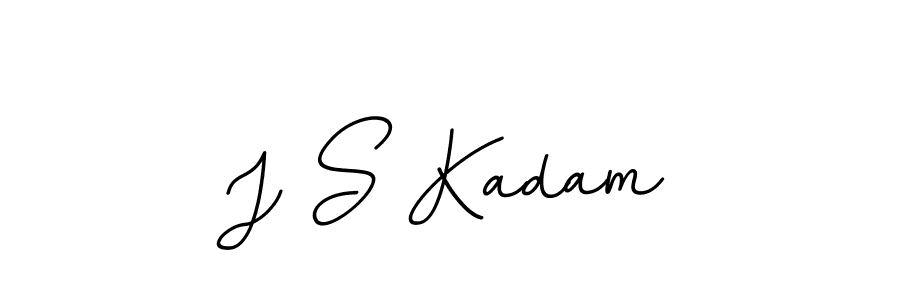 The best way (BallpointsItalic-DORy9) to make a short signature is to pick only two or three words in your name. The name J S Kadam include a total of six letters. For converting this name. J S Kadam signature style 11 images and pictures png