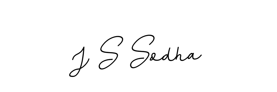 Use a signature maker to create a handwritten signature online. With this signature software, you can design (BallpointsItalic-DORy9) your own signature for name J S Sodha. J S Sodha signature style 11 images and pictures png