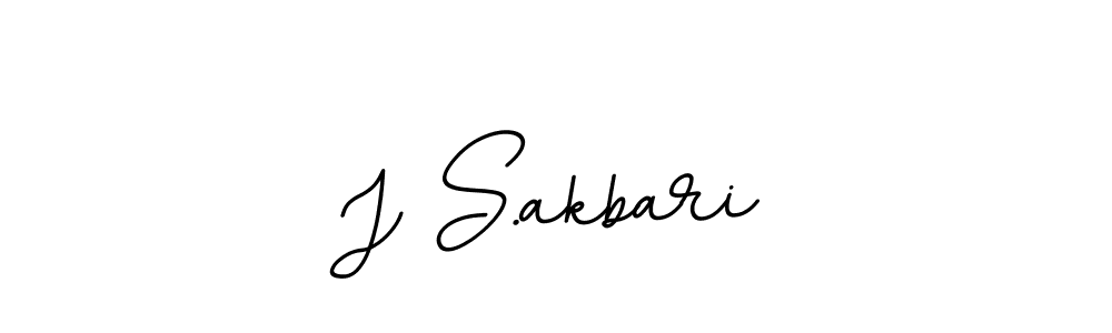Create a beautiful signature design for name J S.akbari. With this signature (BallpointsItalic-DORy9) fonts, you can make a handwritten signature for free. J S.akbari signature style 11 images and pictures png