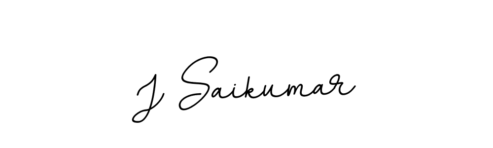 The best way (BallpointsItalic-DORy9) to make a short signature is to pick only two or three words in your name. The name J Saikumar include a total of six letters. For converting this name. J Saikumar signature style 11 images and pictures png