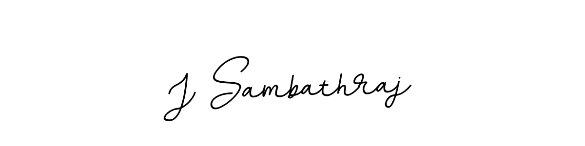 How to make J Sambathraj name signature. Use BallpointsItalic-DORy9 style for creating short signs online. This is the latest handwritten sign. J Sambathraj signature style 11 images and pictures png