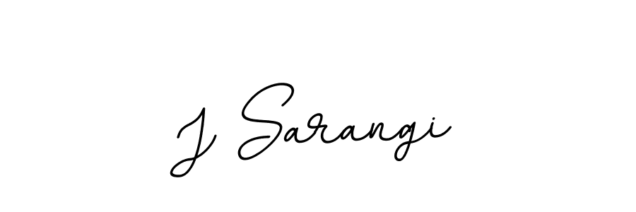 Use a signature maker to create a handwritten signature online. With this signature software, you can design (BallpointsItalic-DORy9) your own signature for name J Sarangi. J Sarangi signature style 11 images and pictures png
