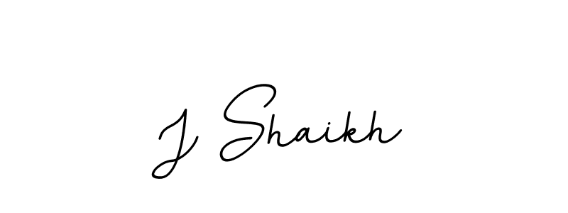 Make a beautiful signature design for name J Shaikh. With this signature (BallpointsItalic-DORy9) style, you can create a handwritten signature for free. J Shaikh signature style 11 images and pictures png