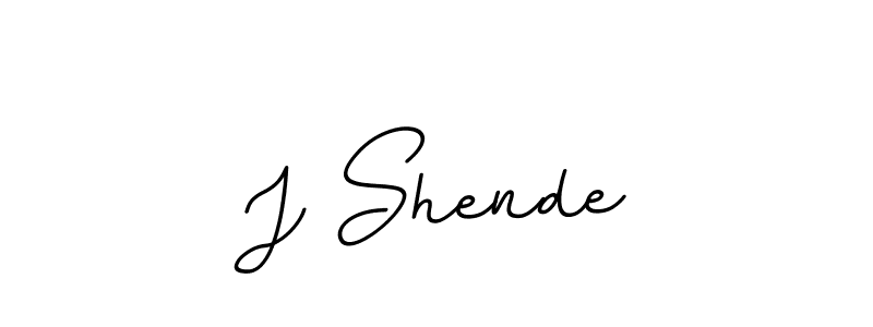 Make a beautiful signature design for name J Shende. With this signature (BallpointsItalic-DORy9) style, you can create a handwritten signature for free. J Shende signature style 11 images and pictures png