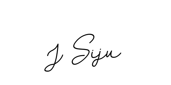 The best way (BallpointsItalic-DORy9) to make a short signature is to pick only two or three words in your name. The name J Siju include a total of six letters. For converting this name. J Siju signature style 11 images and pictures png