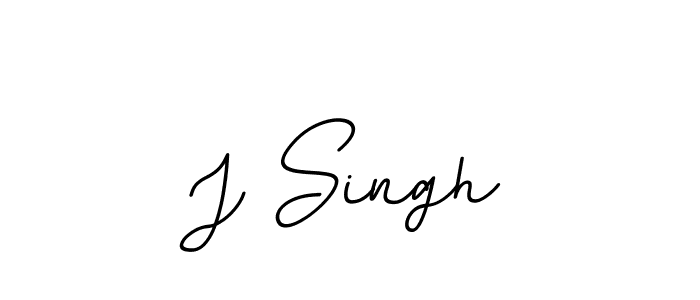 Design your own signature with our free online signature maker. With this signature software, you can create a handwritten (BallpointsItalic-DORy9) signature for name J Singh. J Singh signature style 11 images and pictures png