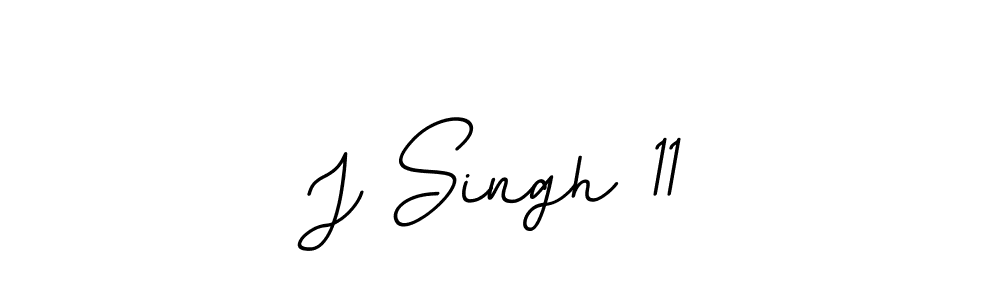 Create a beautiful signature design for name J Singh 11. With this signature (BallpointsItalic-DORy9) fonts, you can make a handwritten signature for free. J Singh 11 signature style 11 images and pictures png