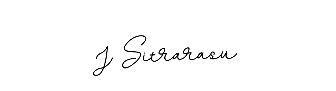 Design your own signature with our free online signature maker. With this signature software, you can create a handwritten (BallpointsItalic-DORy9) signature for name J Sitrarasu. J Sitrarasu signature style 11 images and pictures png