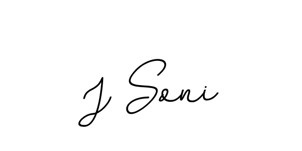 Create a beautiful signature design for name J Soni. With this signature (BallpointsItalic-DORy9) fonts, you can make a handwritten signature for free. J Soni signature style 11 images and pictures png