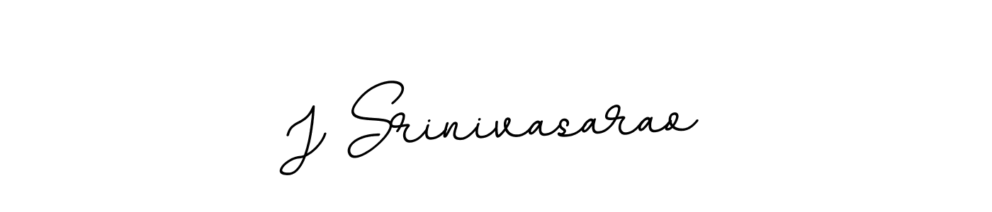 Create a beautiful signature design for name J Srinivasarao. With this signature (BallpointsItalic-DORy9) fonts, you can make a handwritten signature for free. J Srinivasarao signature style 11 images and pictures png