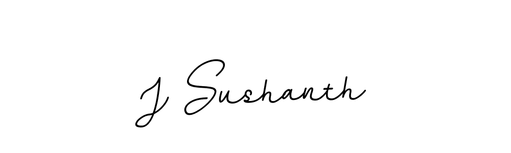 The best way (BallpointsItalic-DORy9) to make a short signature is to pick only two or three words in your name. The name J Sushanth include a total of six letters. For converting this name. J Sushanth signature style 11 images and pictures png