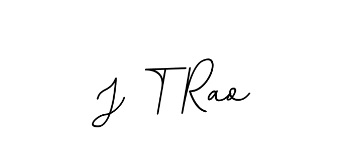 Design your own signature with our free online signature maker. With this signature software, you can create a handwritten (BallpointsItalic-DORy9) signature for name J T Rao. J T Rao signature style 11 images and pictures png