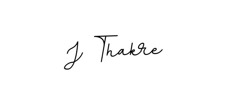 Make a beautiful signature design for name J Thakre. With this signature (BallpointsItalic-DORy9) style, you can create a handwritten signature for free. J Thakre signature style 11 images and pictures png