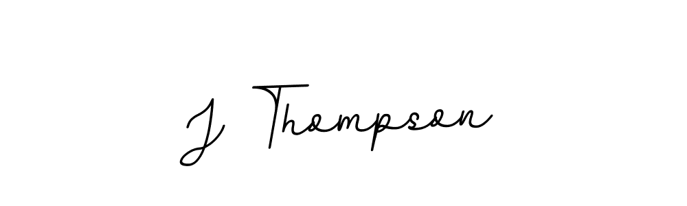 The best way (BallpointsItalic-DORy9) to make a short signature is to pick only two or three words in your name. The name J Thompson include a total of six letters. For converting this name. J Thompson signature style 11 images and pictures png