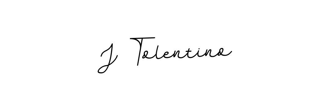 Make a beautiful signature design for name J Tolentino. With this signature (BallpointsItalic-DORy9) style, you can create a handwritten signature for free. J Tolentino signature style 11 images and pictures png