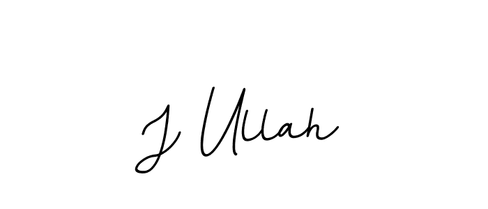 How to make J Ullah signature? BallpointsItalic-DORy9 is a professional autograph style. Create handwritten signature for J Ullah name. J Ullah signature style 11 images and pictures png